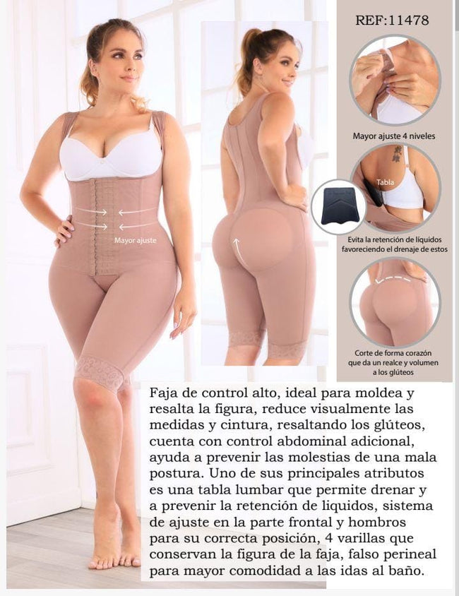 Colombian Fajas Delie11478 Short Style High Compression High Back With –  Slim Curves