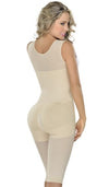 Colombian Fajas M&D F0075 Long Style High Compression Shapewear with Knee and Back Coverage